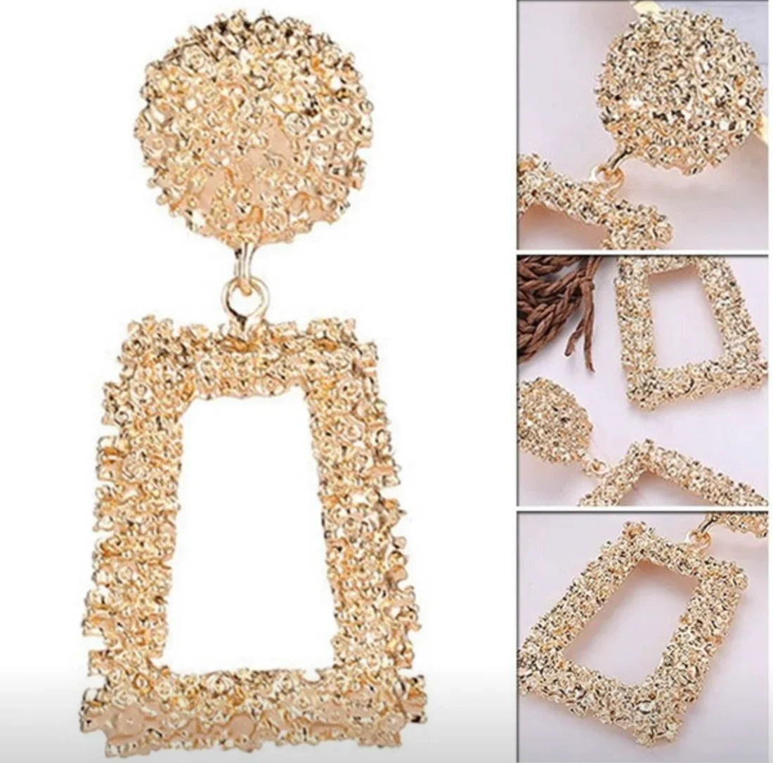 Micara - Square Statements - Boucles d'oreilles