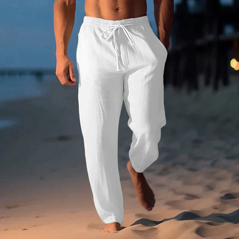 Andrew – Pantalon ample en lin de haute qualité pour le printemps