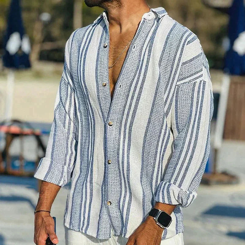 John – chemise décontractée en lin pour homme