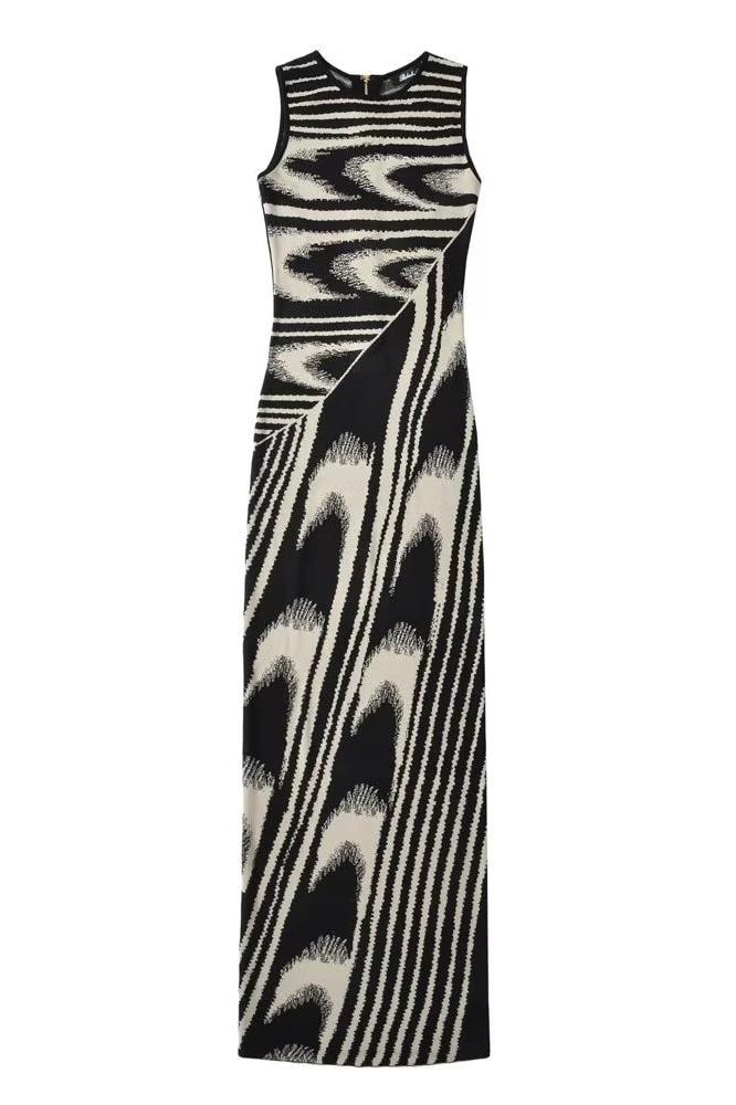 Kailani Maxi-Strickkleid mit Rundhalsausschnitt