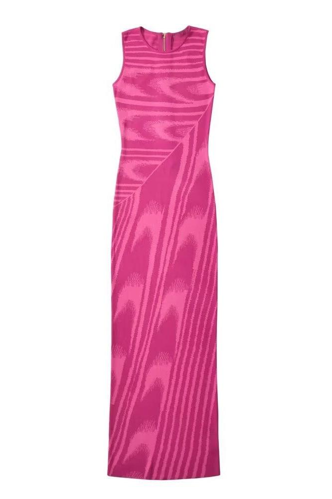 Kailani Maxi-Strickkleid mit Rundhalsausschnitt