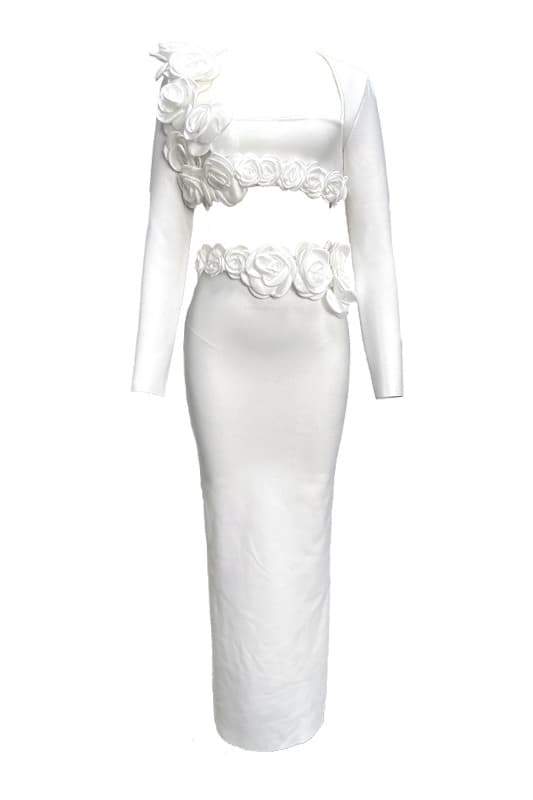 Lillian – Verziertes Set mit Blumenmuster