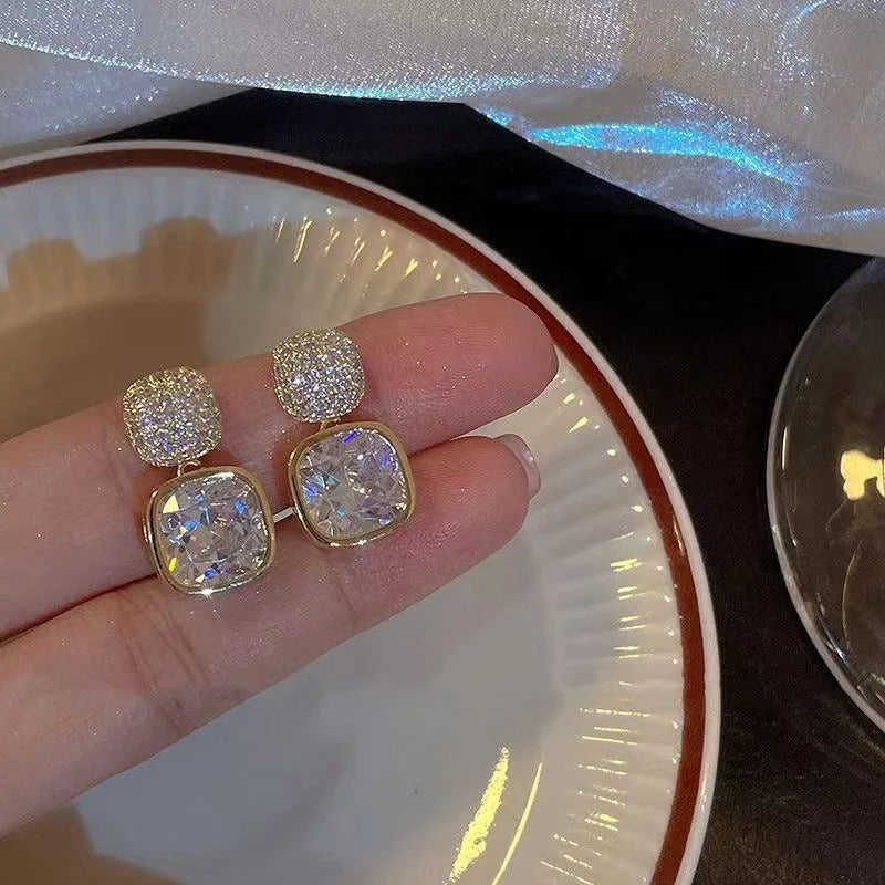 Micara - Cubes de Cristal - Boucles d'Oreilles
