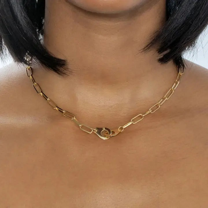 Lara - Collier pendentif menottes pour femme