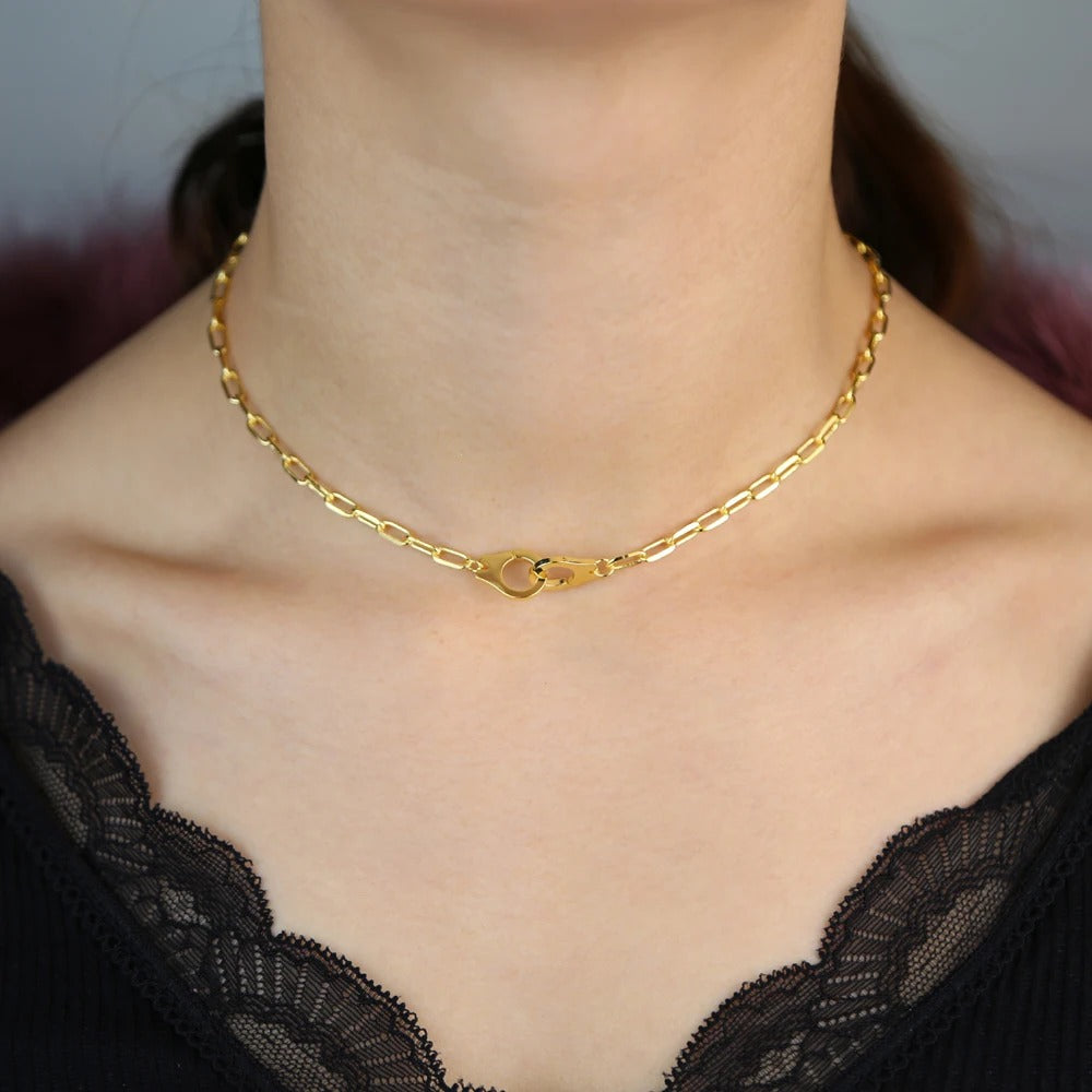 Lara - Collier pendentif menottes pour femme
