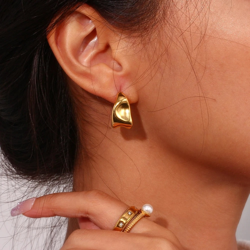 Micara - Croissants en fusion - Boucles d'oreilles