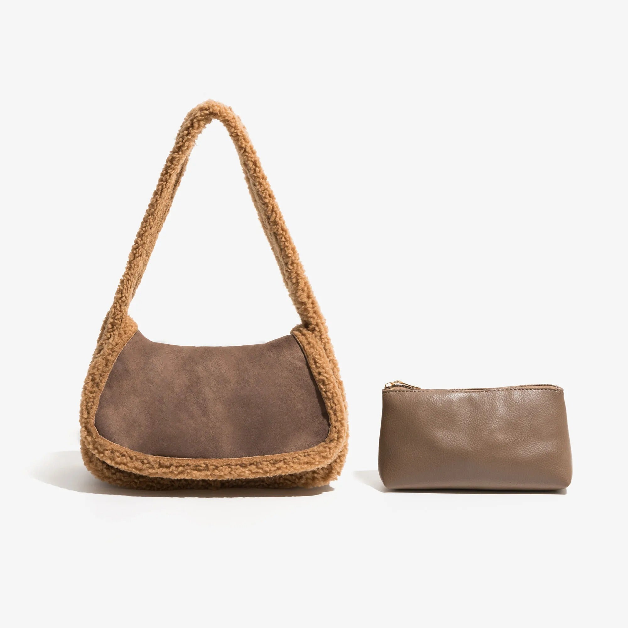 Kunstfell-Handtasche