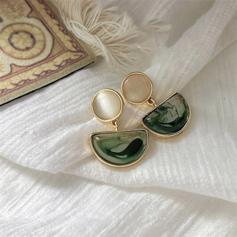 Micara - Emerald Glams - Boucles d'oreilles