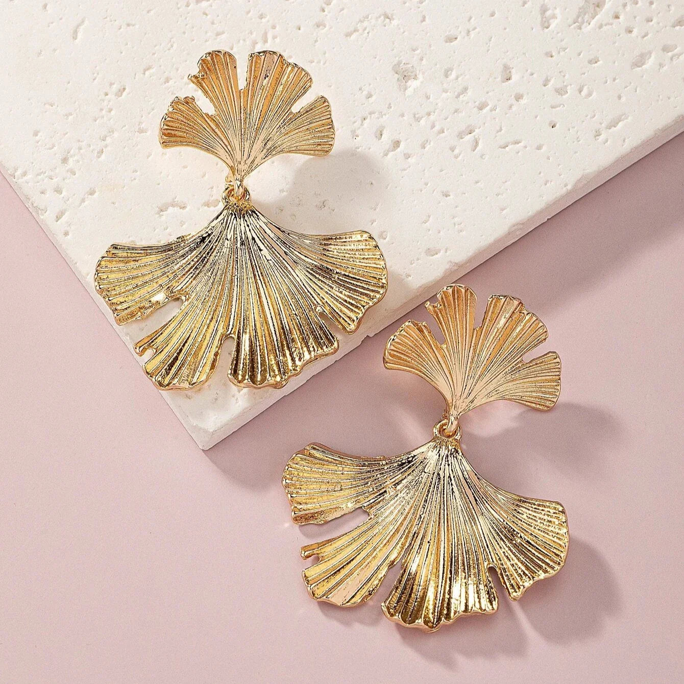 Micara - Boucles d'oreilles en éventail