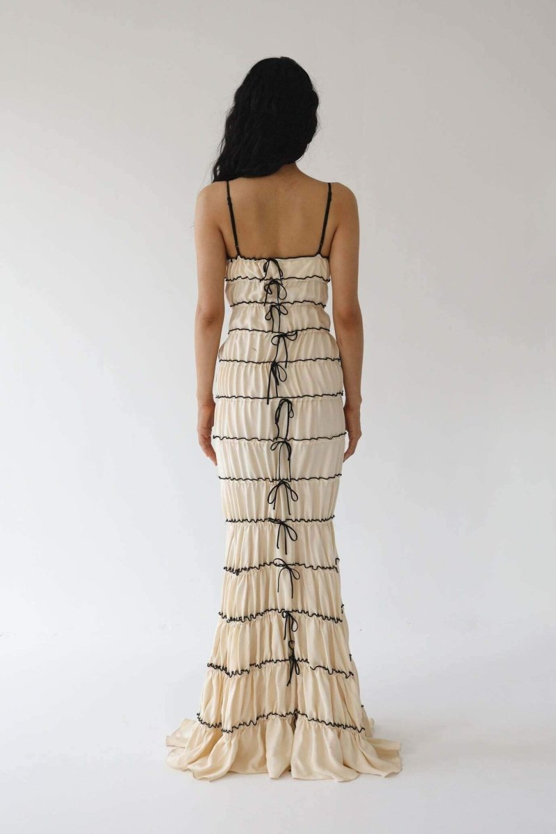 Melissa – Maxikleid mit Rüschentunnel