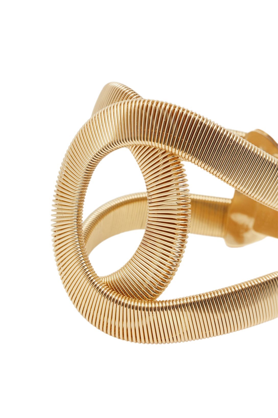 Bracelet à motif géométrique et structure métallique