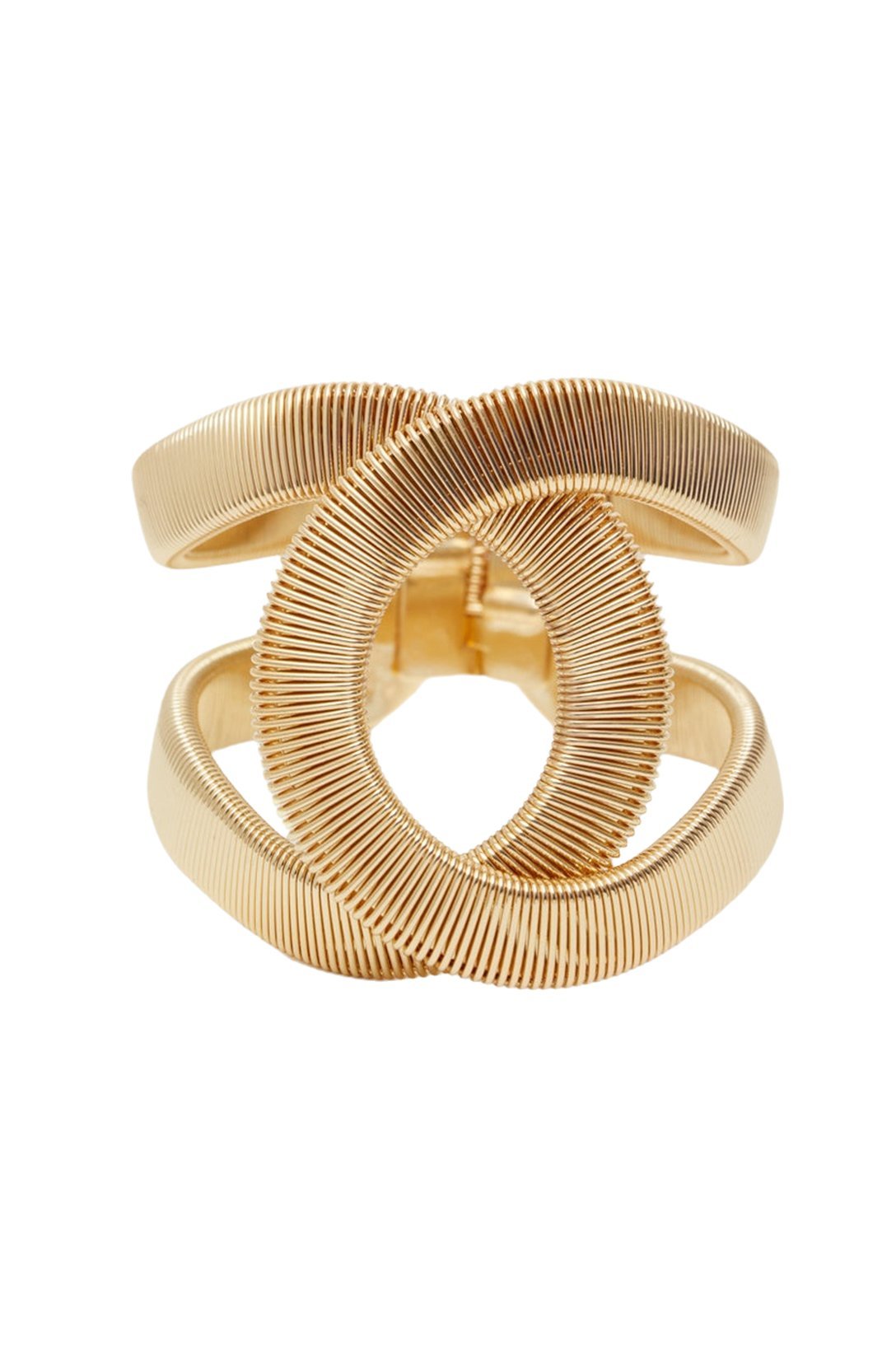 Bracelet à motif géométrique et structure métallique