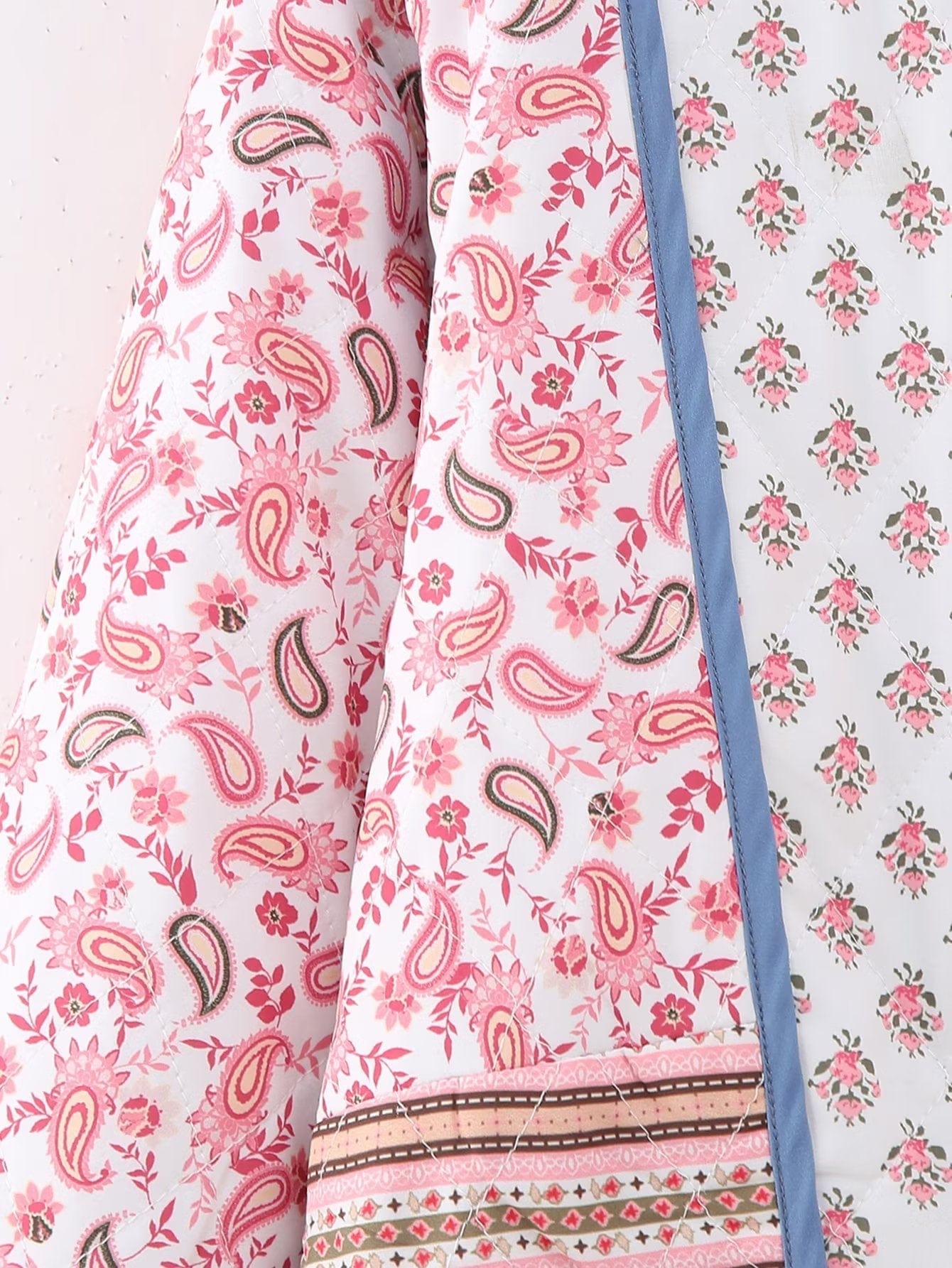 Jacke aus Baumwolle mit Blumendruck