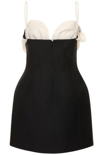 Myrna Flower Mini-Crêpe-Kleid