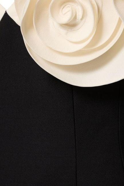 Myrna Flower Mini-Crêpe-Kleid