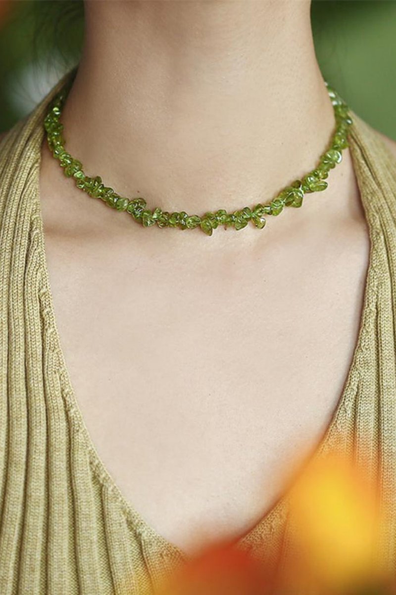 Nora – Collier avec cristal irrégulier