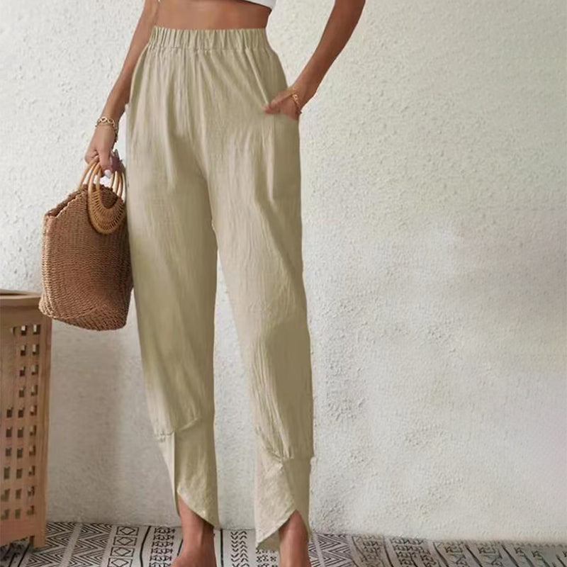 Abbi - Pantalon en tissu léger et aéré