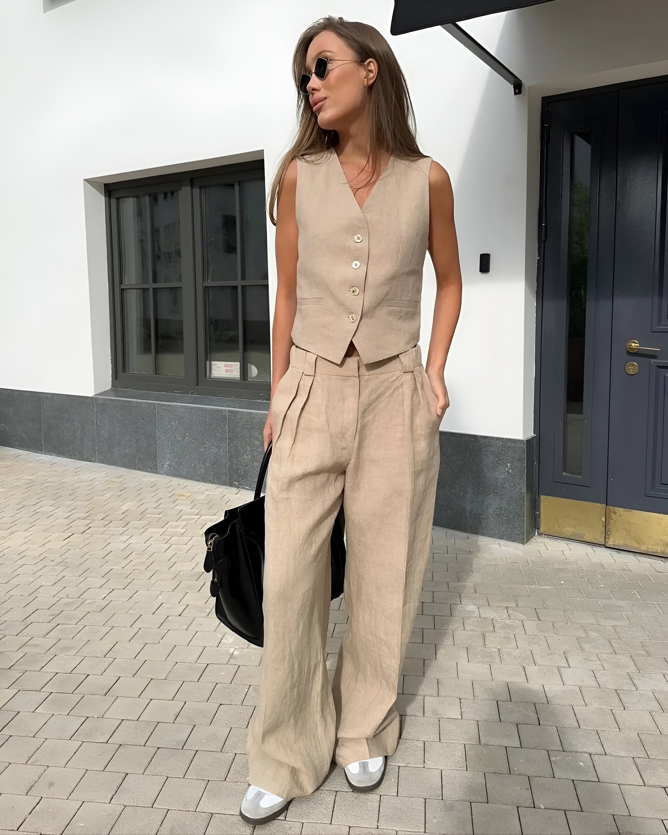 Julia | Elegantes Büro-Set aus Leinen