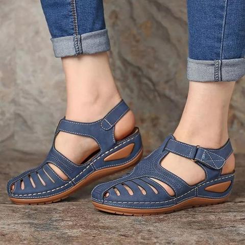 Alena fit – sandale respirante à talon bas et fonction correctrice