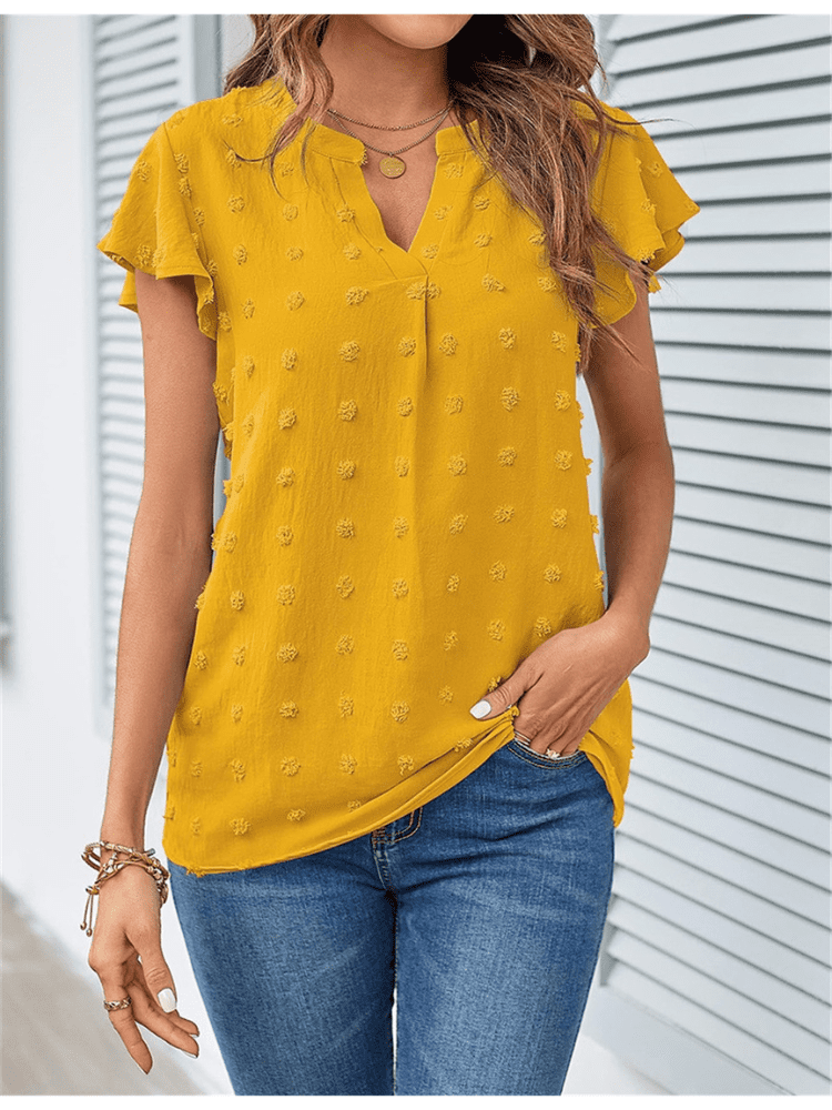 Bellachicha – Bluse mit Patchwork und Rüschen