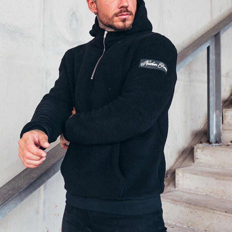 Ethan – Sweat à capuche ours en peluche pour homme