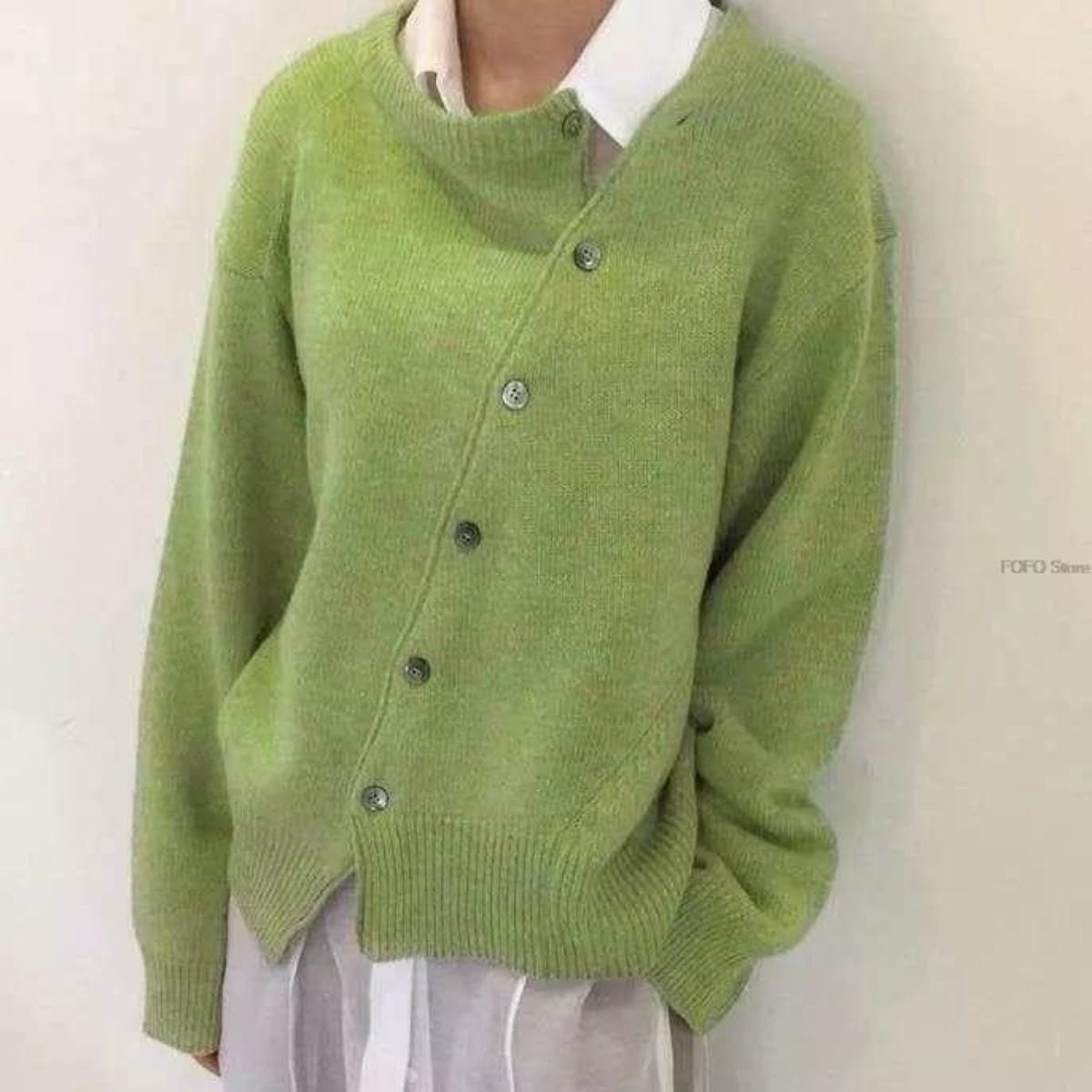 Olivia - Veste confortable en cachemire avec détails boutonnés