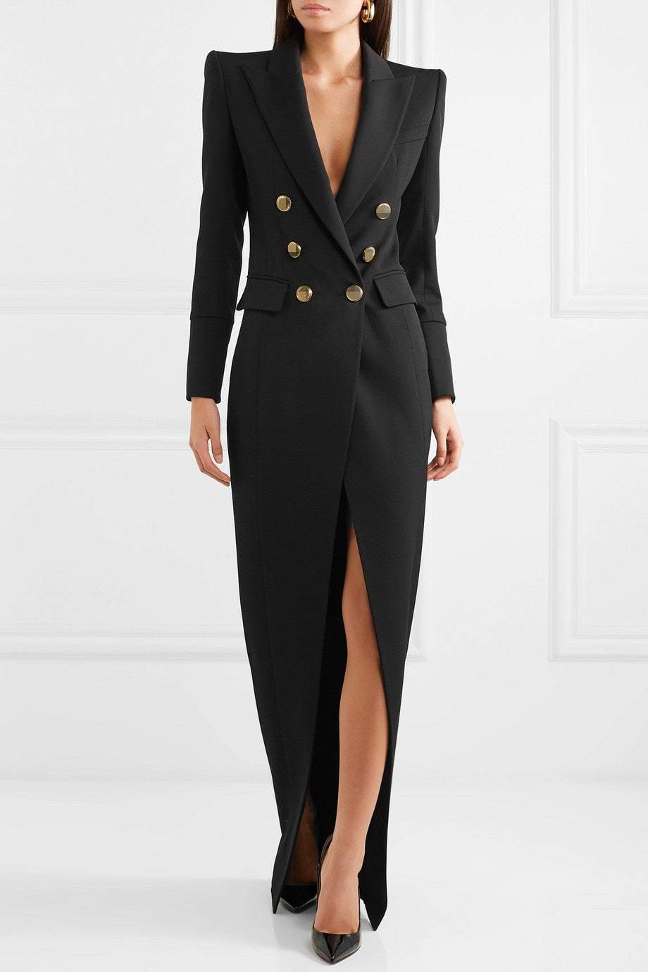 Simona – Smoking-Maxi-Blazerkleid