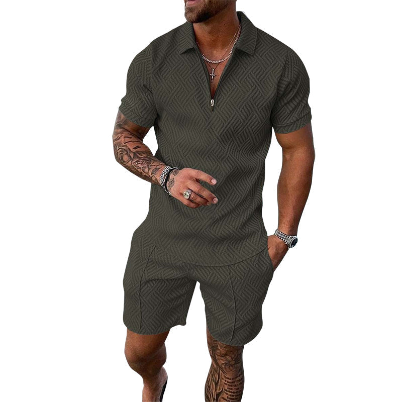 Polo décontracté imprimé pour homme