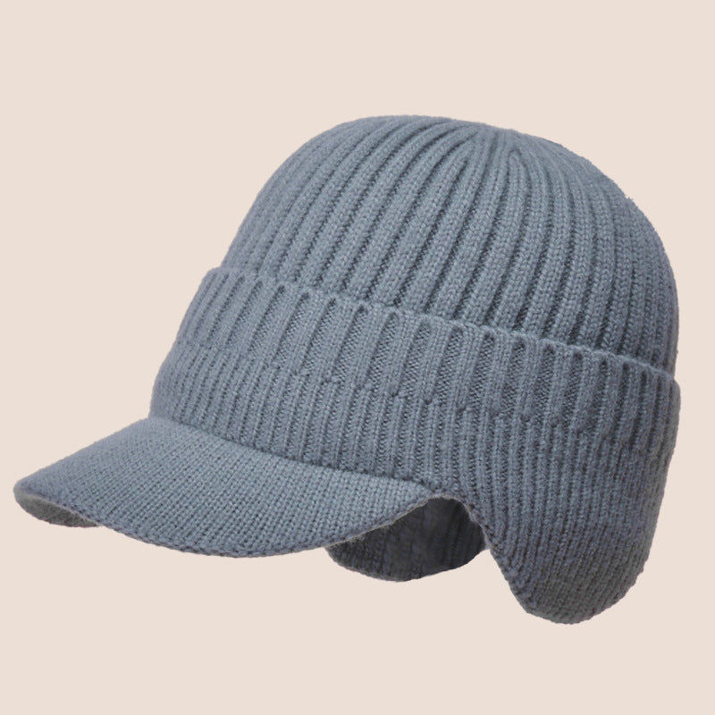 WinterWool - Bonnet tricoté avec cache-oreilles