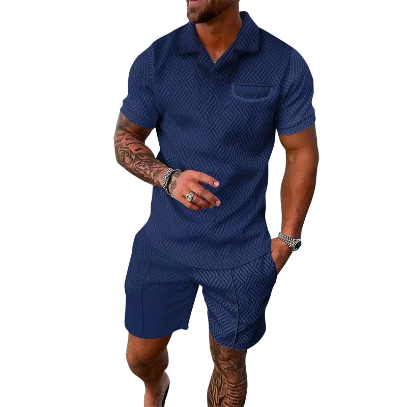 Polo décontracté imprimé pour homme