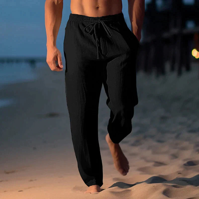 Andrew – Pantalon ample en lin de haute qualité pour le printemps