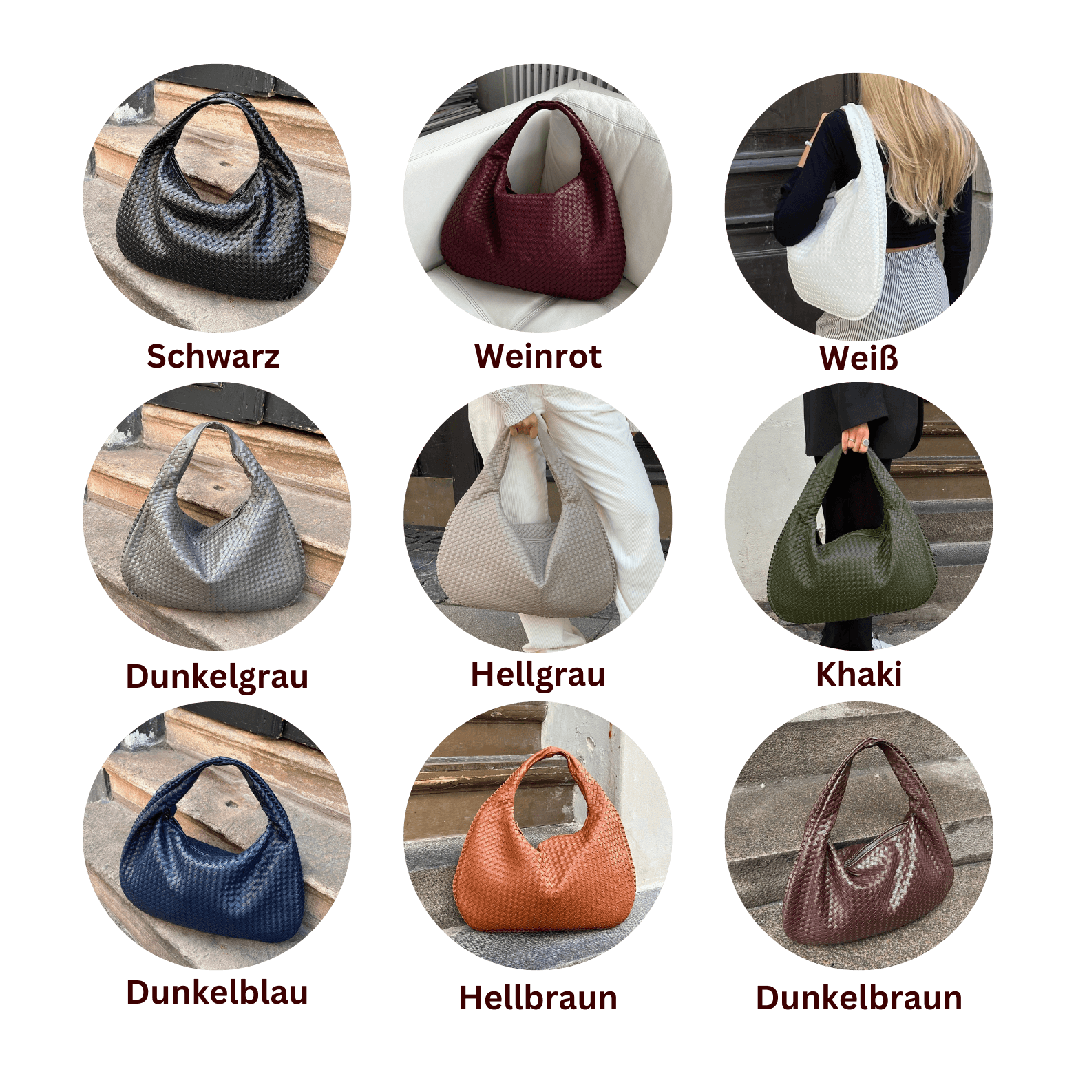 ALENA™ | GEFLOCHTENE HANDTASCHE