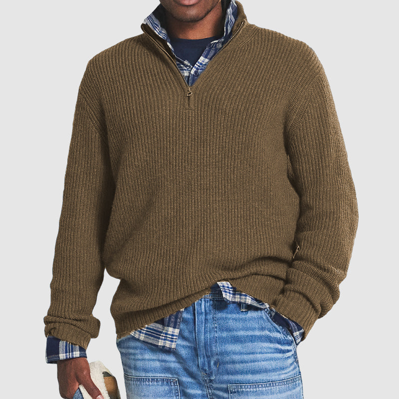 Cody - pullover business casual mit reißverschluss