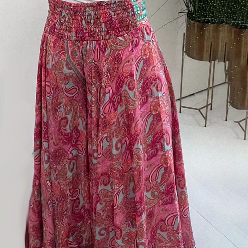 Tabea - Ethnische Paisley Print Maxi-Hose - Bohemian