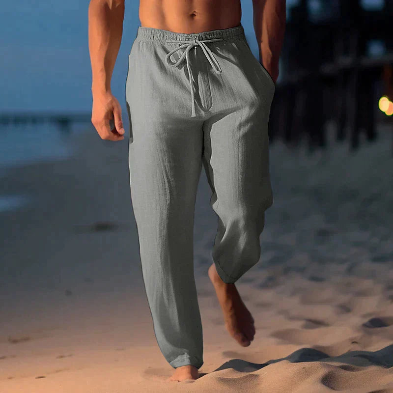 Andrew – Pantalon ample en lin de haute qualité pour le printemps