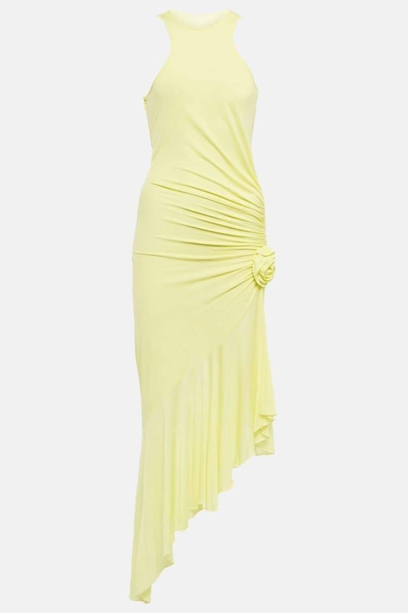 Valerie – Asymmetrisches Midikleid mit Rüschen