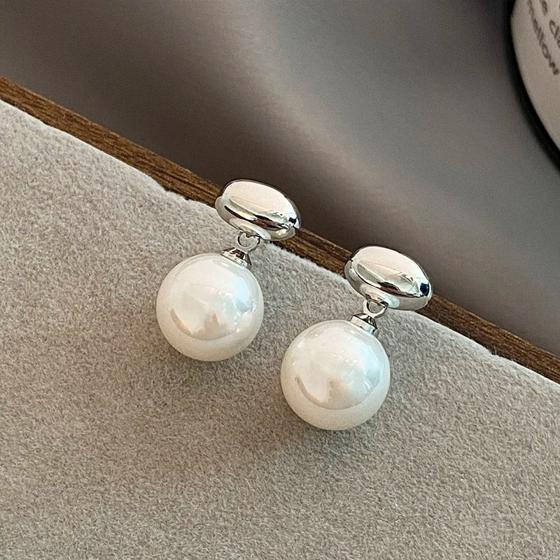 Micara - Perles d'argent - Boucles d'oreilles