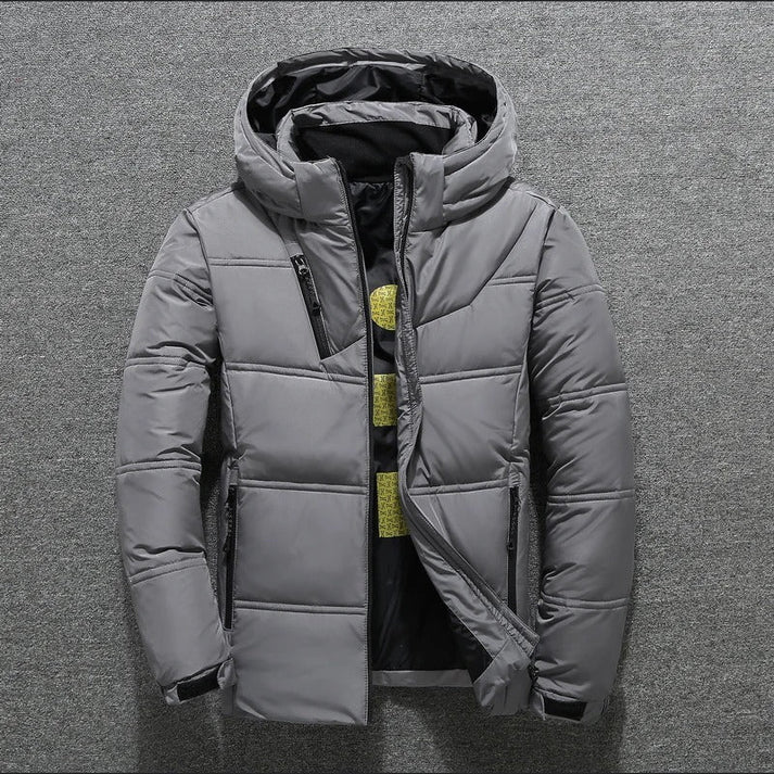 Veste d'hiver chaude et imperméable avec capuche pour homme | idéal pour l'hiver