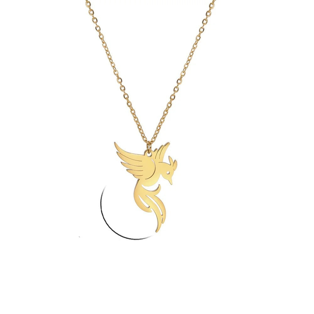 Vienne - Collier élégant avec pendentif Phoenix