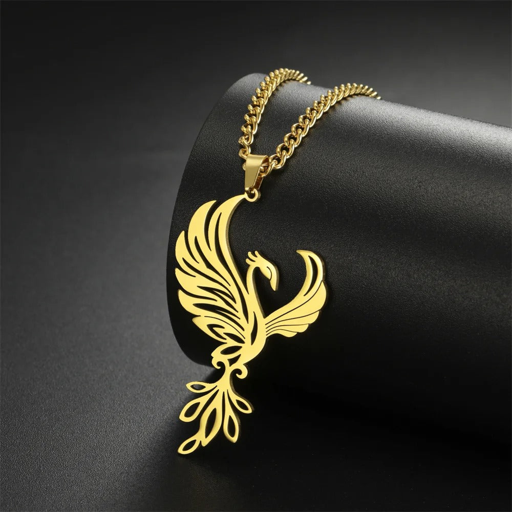 Vienne - Collier élégant avec pendentif Phoenix