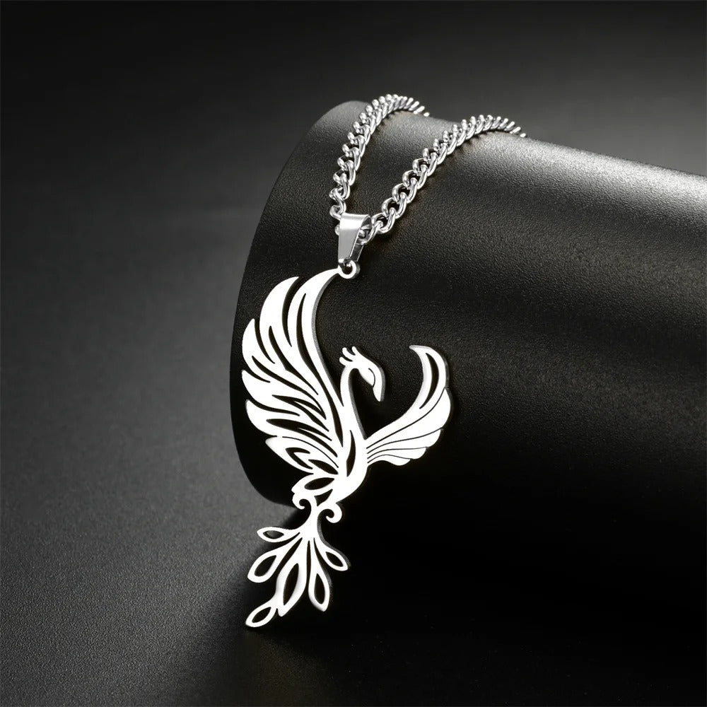 Vienne - Collier élégant avec pendentif Phoenix