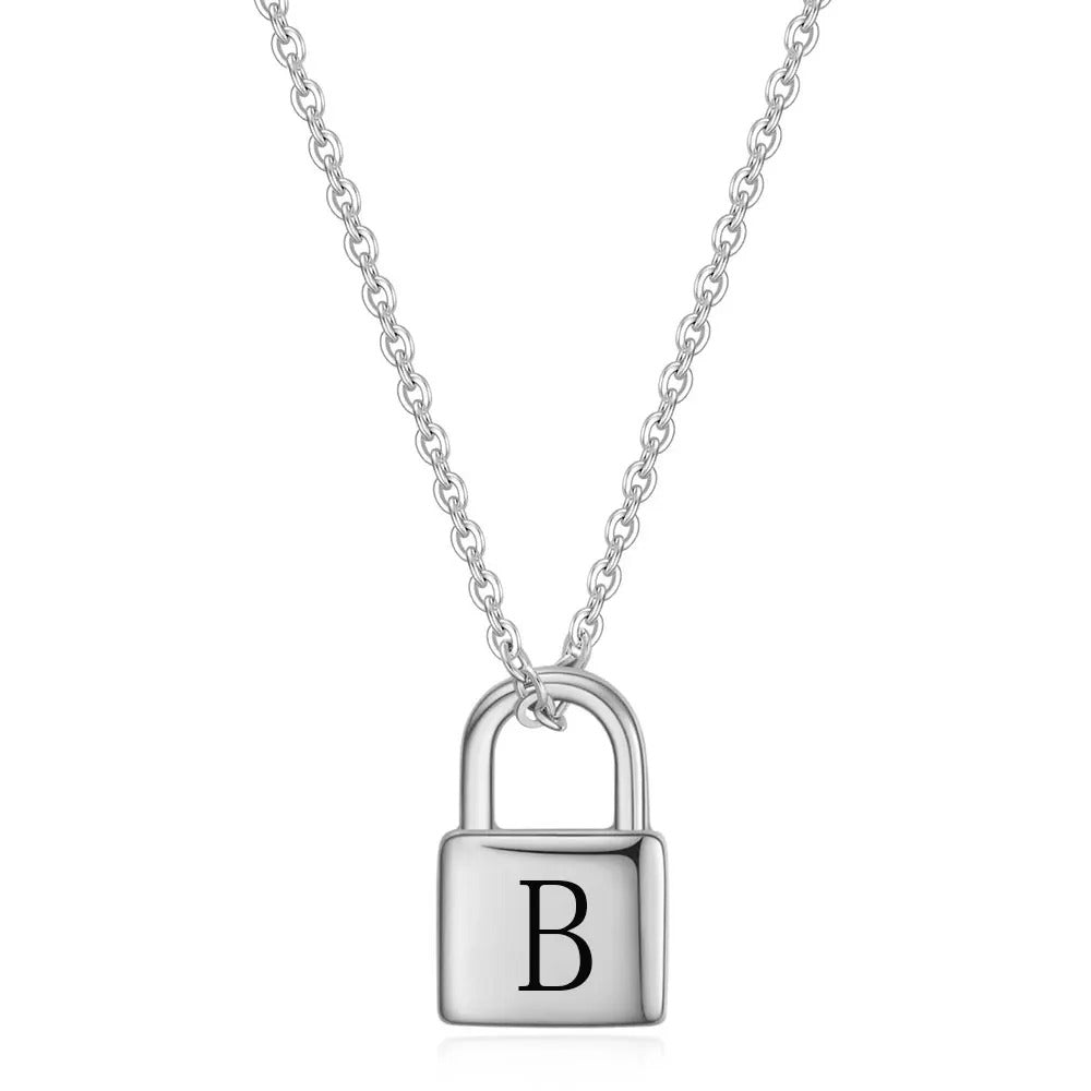 Hima - Collier pendentif cadenas personnalisé