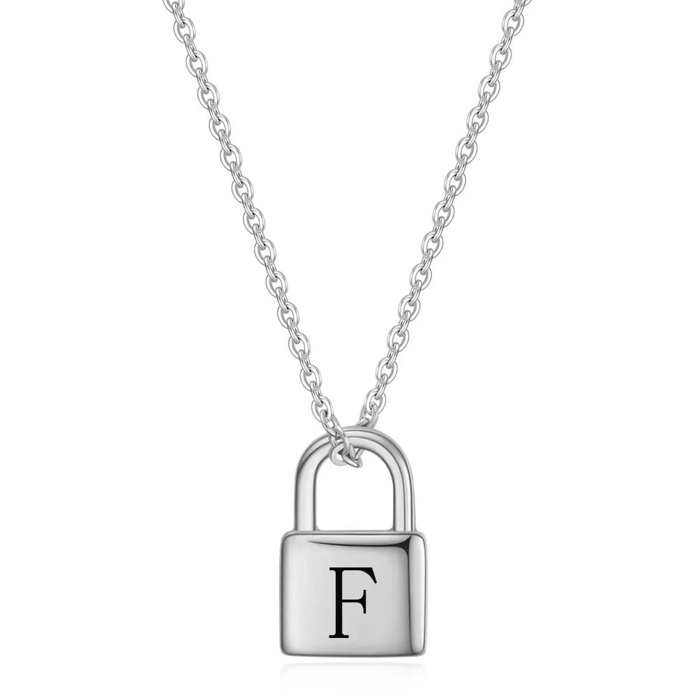Hima - Collier pendentif cadenas personnalisé