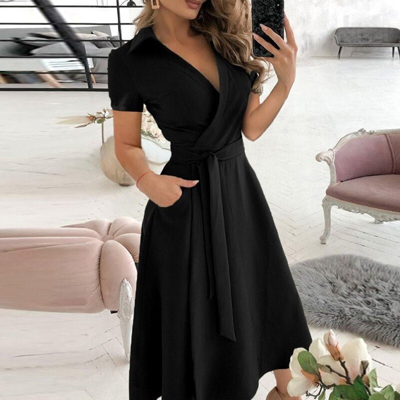 Langes Damenkleid