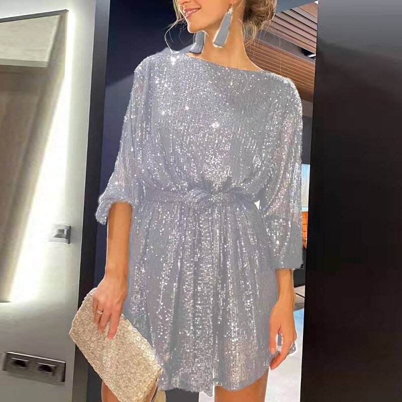 Irène | Mini robe de soirée ample