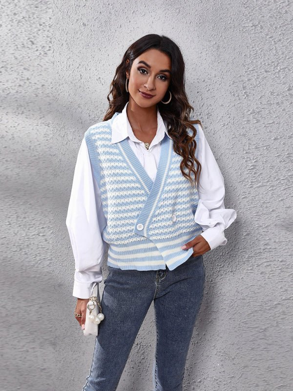 Pull cardigan rayé pour femme