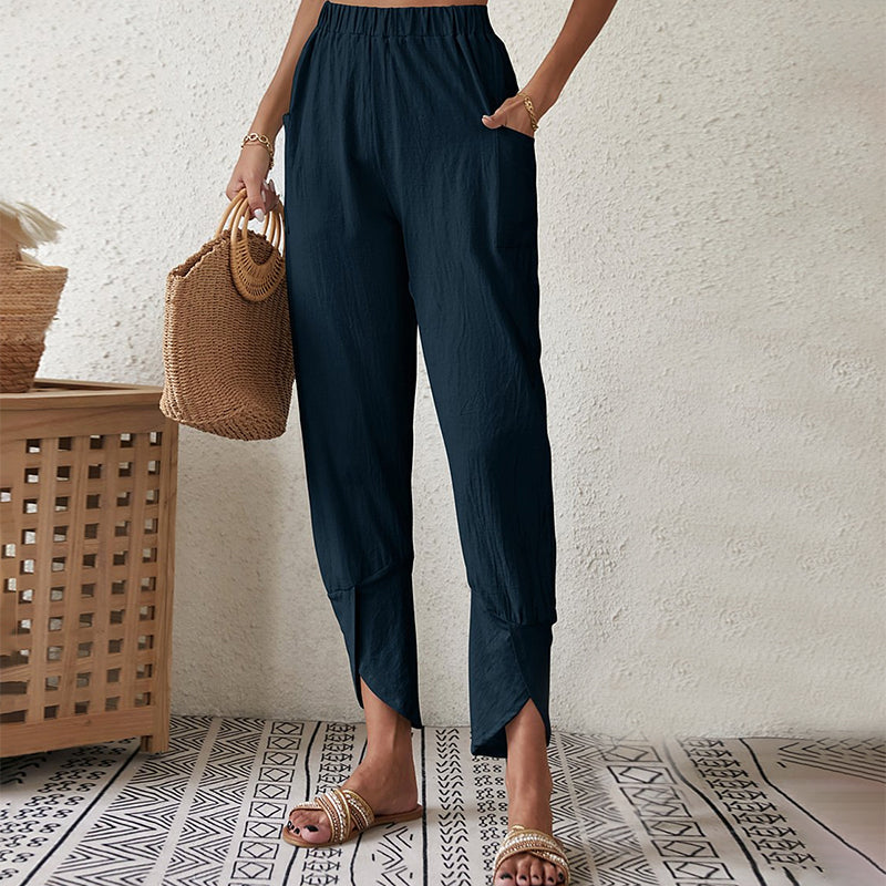 Abbi - Pantalon en tissu léger et aéré
