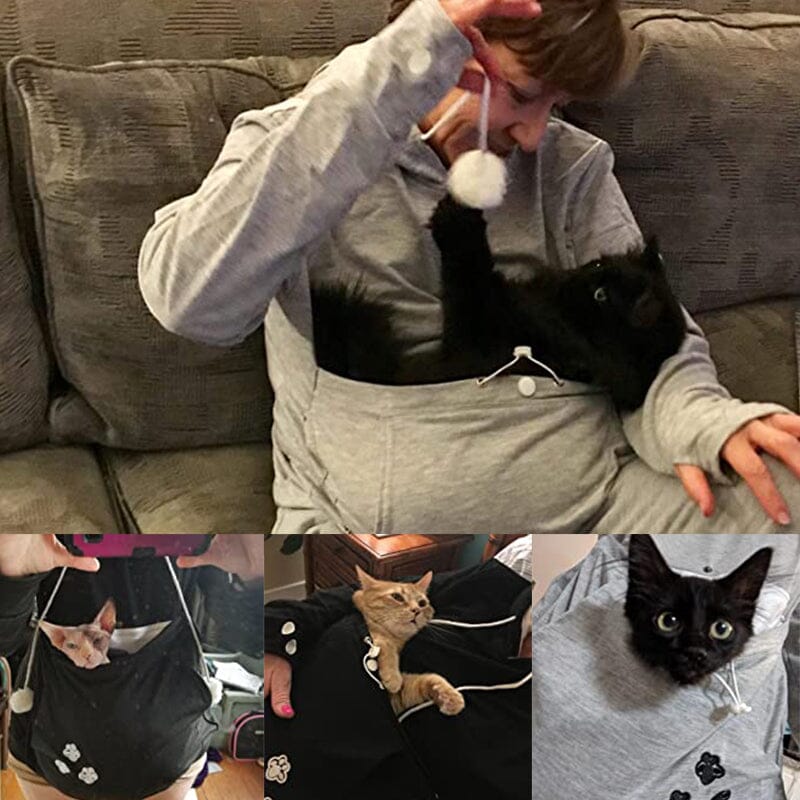 Kim - Pull uni avec bonnet animal