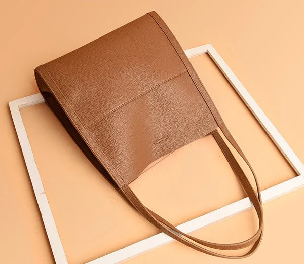 Lederstil-Schultertasche