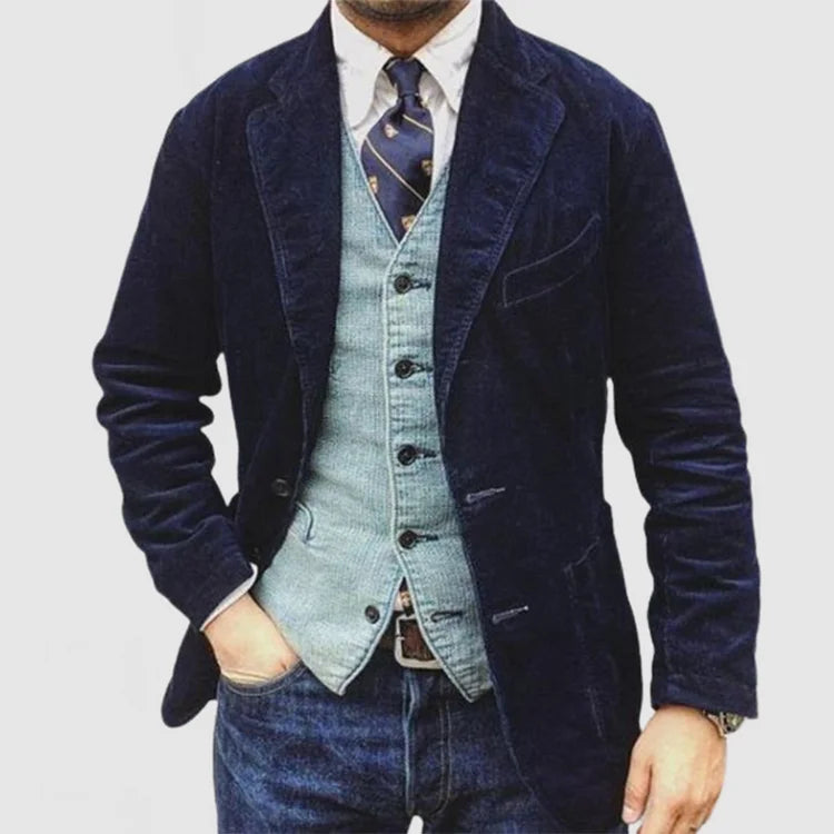 Yelanna | Veste vintage en velours côtelé avec capuche
